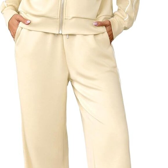 2025 Fall Women's Lounge Set: Stylish Sweatshirt and Drawstring Pants - Picture 1 of 8